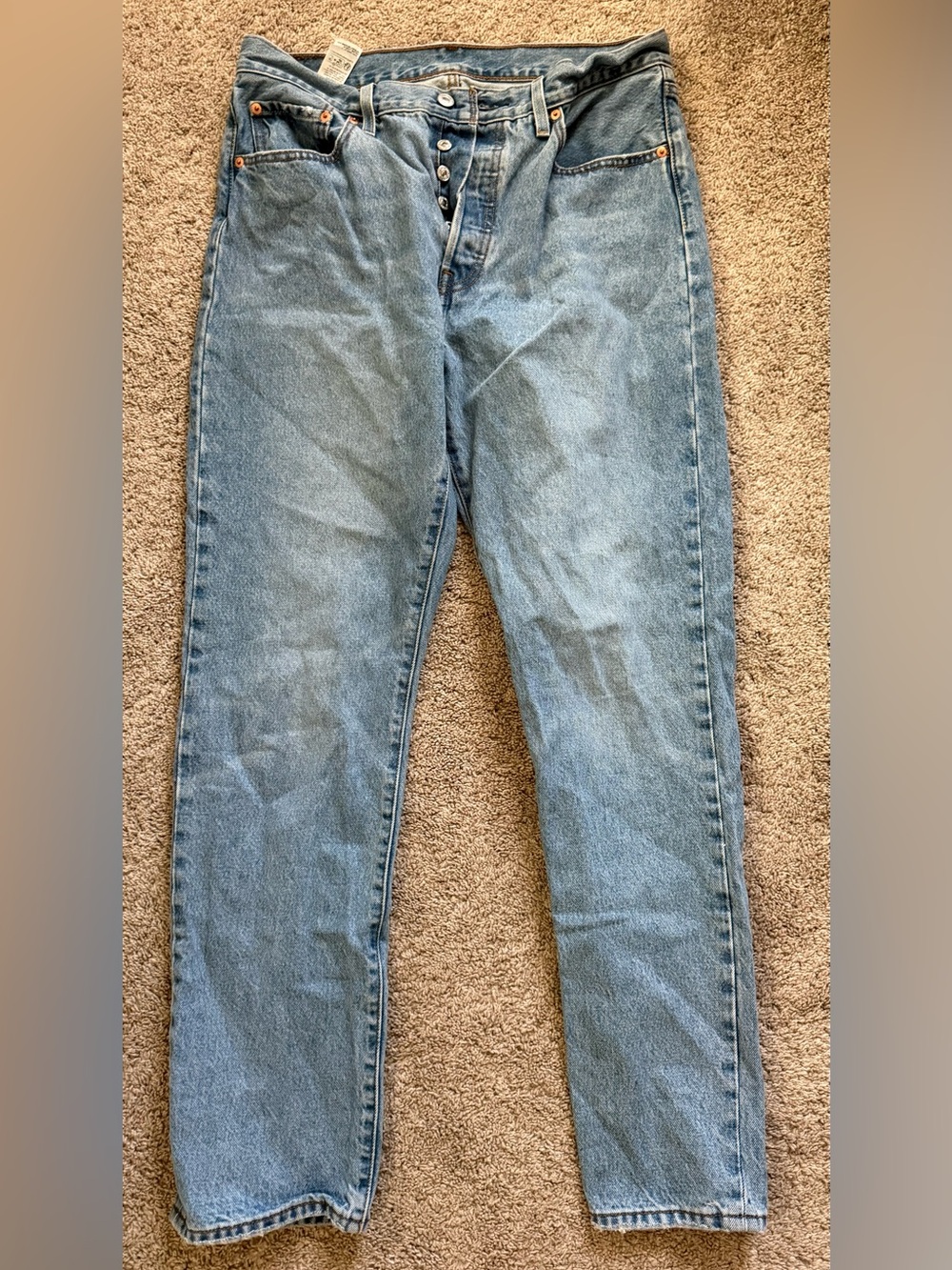 Levi's Light Blue 501 Straight Jeans sz32x32